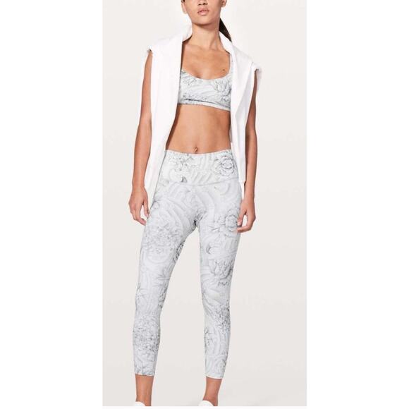 Lululemon sz 2 Wunder Under Hi-Rise 7/8 Tight *25" in Twine White Multi - Picture 1 of 4